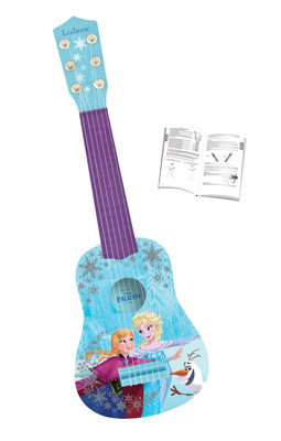 LA REINE DES NEIGES Guitare acoustique enfant 78 cm en bois LEXIBOOK -  médiator et sangle inclus