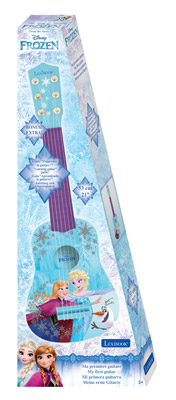 LA REINE DES NEIGES Guitare acoustique enfant 78 cm en bois LEXIBOOK -  médiator et sangle inclus